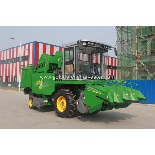 corn maize self propelled reaper harvester